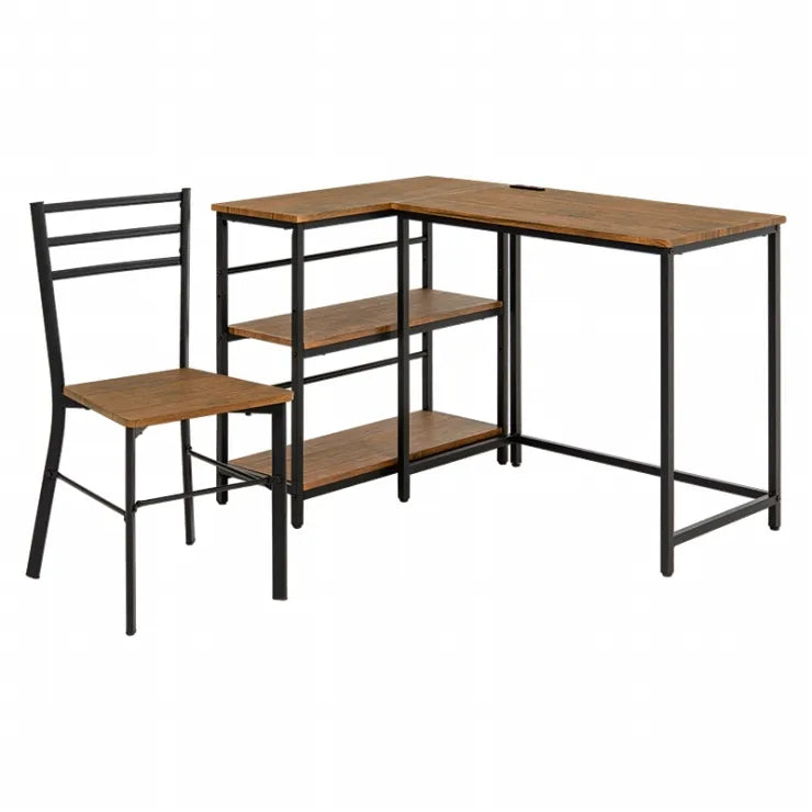 デスクチェア3点セット LDC-4697-3RS 幅80cm 奥行き45cm 高さ72cm