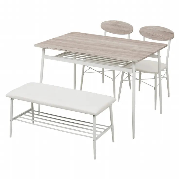 Table pliante MT-6866 Largeur 105 cm Profondeur 55 cm Hauteur 32 (7) cm Table centrale pliante Table en bois marron naturel Fer massif Table de café rétro Table en bois Moderne Scandinave Élégant Mignon Industriel