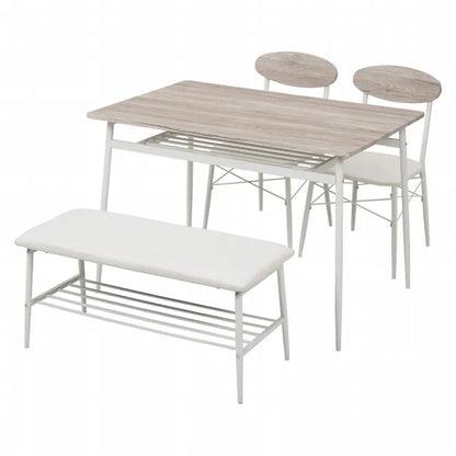 Table pliante MT-6866 Largeur 105 cm Profondeur 55 cm Hauteur 32 (7) cm Table centrale pliante Table en bois marron naturel Fer massif Table de café rétro Table en bois Moderne Scandinave Élégant Mignon Industriel