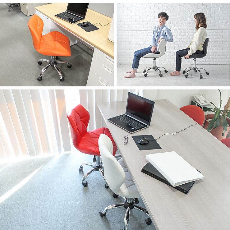 Chair LHC-4054 ​​Width 48 Depth 50 Height 76-88 Seat height 45-57cm Unique Office chair Swivel Height adjustment function Smart Stylish Conference room Office Modern Height adjustment Stable Colorful Contrast color Casters included