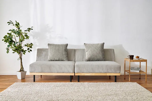 4WAY ソファベッド LSF-4441 幅180cm 奥行き85～97cm 高さ65～38/53～26cm 座面高さ38/26cm