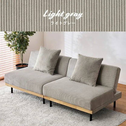 4WAY ソファベッド LSF-4441 幅180cm 奥行き85～97cm 高さ65～38/53～26cm 座面高さ38/26cm