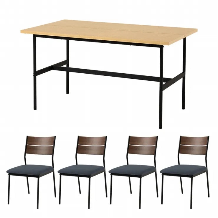Folding leg table MT-6866 Width 105cm Depth 55cm Height 32(7)cm Folding center table Natural Brown Wooden table Solid Iron Retro Cafe table Wood table Modern Scandinavian Stylish Cute Industrial