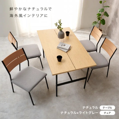 Folding leg table MT-6866 Width 105cm Depth 55cm Height 32(7)cm Folding center table Natural Brown Wooden table Solid Iron Retro Cafe table Wood table Modern Scandinavian Stylish Cute Industrial