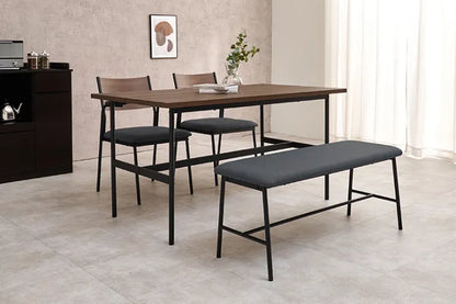 Table pliante MT-6866 Largeur 105 cm Profondeur 55 cm Hauteur 32 (7) cm Table centrale pliante Table en bois marron naturel Fer massif Table de café rétro Table en bois Moderne Scandinave Élégant Mignon Industriel