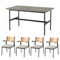 ダイニング5点セット LT-3204-06-5S 幅135cm 奥行き75cm 高さ71.5cm