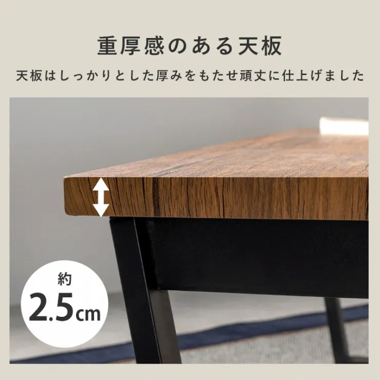 折れ脚テーブル LT-4397 幅90cm 奥行き50cm 高さ37cm