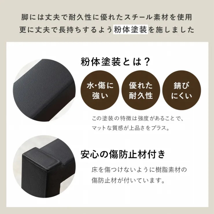 折れ脚テーブル LT-4397 幅90cm 奥行き50cm 高さ37cm