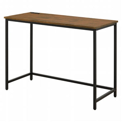 Folding leg table MT-6866 Width 105cm Depth 55cm Height 32(7)cm Folding center table Natural Brown Wooden table Solid Iron Retro Cafe table Wood table Modern Scandinavian Stylish Cute Industrial