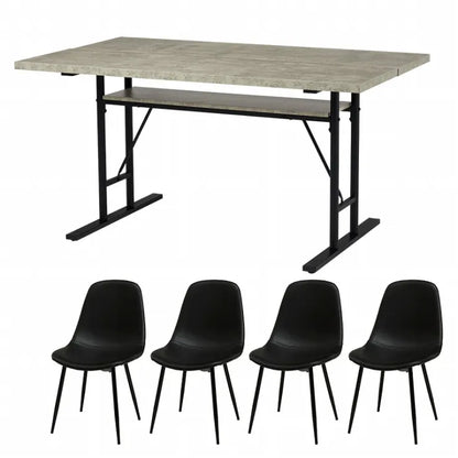 ダイニング5点セット LT-4770-34-5S 幅138cm 奥行き80cm 高さ70cm