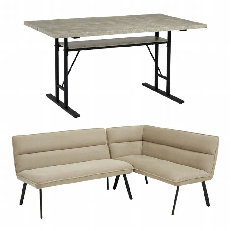 Table pliante MT-6866 Largeur 105 cm Profondeur 55 cm Hauteur 32 (7) cm Table centrale pliante Table en bois marron naturel Fer massif Table de café rétro Table en bois Moderne Scandinave Élégant Mignon Industriel