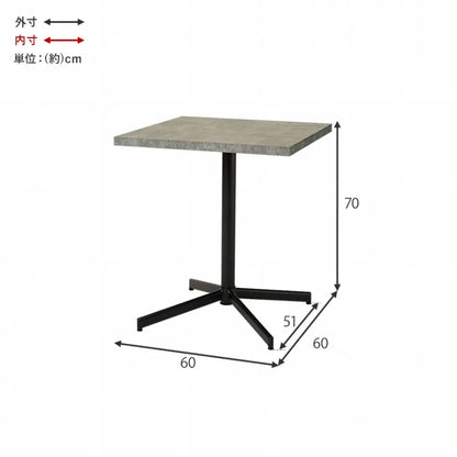 Folding leg table MT-6866 Width 105cm Depth 55cm Height 32(7)cm Folding center table Natural Brown Wooden table Solid Iron Retro Cafe table Wood table Modern Scandinavian Stylish Cute Industrial