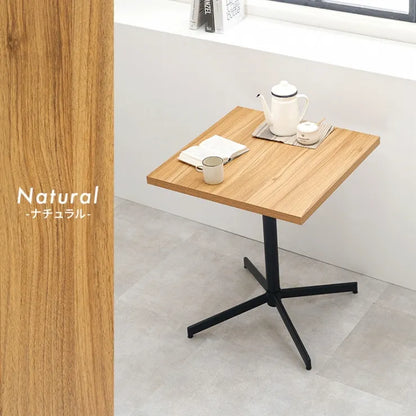 Folding leg table MT-6866 Width 105cm Depth 55cm Height 32(7)cm Folding center table Natural Brown Wooden table Solid Iron Retro Cafe table Wood table Modern Scandinavian Stylish Cute Industrial