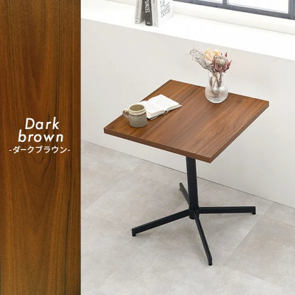 Folding leg table MT-6866 Width 105cm Depth 55cm Height 32(7)cm Folding center table Natural Brown Wooden table Solid Iron Retro Cafe table Wood table Modern Scandinavian Stylish Cute Industrial