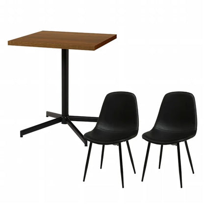 Folding leg table MT-6866 Width 105cm Depth 55cm Height 32(7)cm Folding center table Natural Brown Wooden table Solid Iron Retro Cafe table Wood table Modern Scandinavian Stylish Cute Industrial