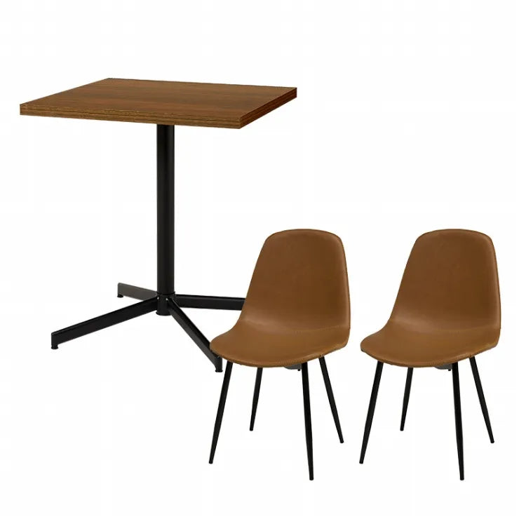 Folding leg table MT-6866 Width 105cm Depth 55cm Height 32(7)cm Folding center table Natural Brown Wooden table Solid Iron Retro Cafe table Wood table Modern Scandinavian Stylish Cute Industrial