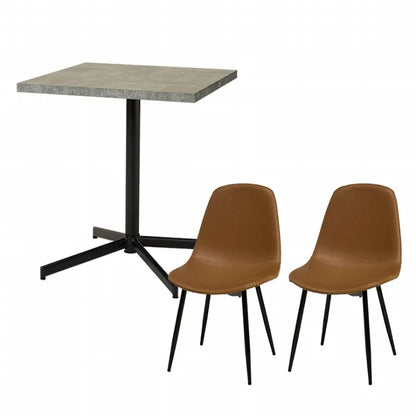 Folding leg table MT-6866 Width 105cm Depth 55cm Height 32(7)cm Folding center table Natural Brown Wooden table Solid Iron Retro Cafe table Wood table Modern Scandinavian Stylish Cute Industrial