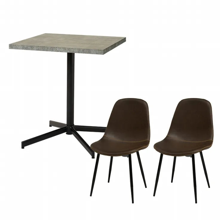 Folding leg table MT-6866 Width 105cm Depth 55cm Height 32(7)cm Folding center table Natural Brown Wooden table Solid Iron Retro Cafe table Wood table Modern Scandinavian Stylish Cute Industrial