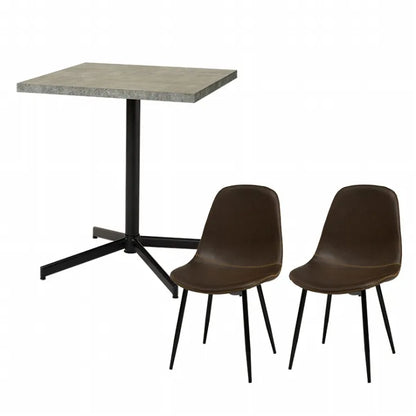 Folding leg table MT-6866 Width 105cm Depth 55cm Height 32(7)cm Folding center table Natural Brown Wooden table Solid Iron Retro Cafe table Wood table Modern Scandinavian Stylish Cute Industrial