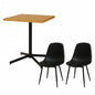 Folding leg table MT-6866 Width 105cm Depth 55cm Height 32(7)cm Folding center table Natural Brown Wooden table Solid Iron Retro Cafe table Wood table Modern Scandinavian Stylish Cute Industrial