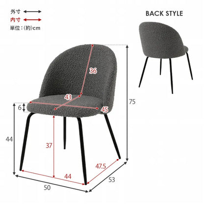 テーブル＆チェア3点セット LT-4931-46-3S 幅65cm 奥行き65cm 高さ70cm