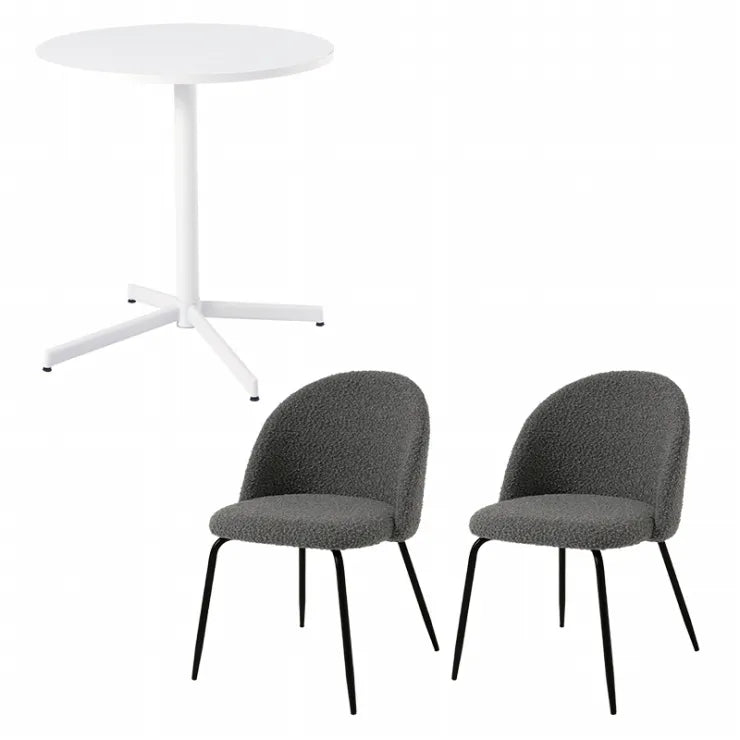 テーブル＆チェア3点セット LT-4931-46-3S 幅65cm 奥行き65cm 高さ70cm