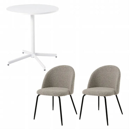 テーブル＆チェア3点セット LT-4931-46-3S 幅65cm 奥行き65cm 高さ70cm