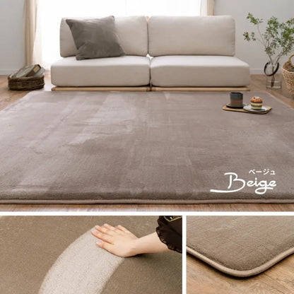 洗える低反発ラグ メレンゲタッチ 幅185cm 奥行き185cm