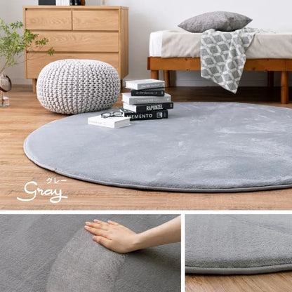 洗える低反発ラグ メレンゲタッチ 幅185cm 奥行き185cm