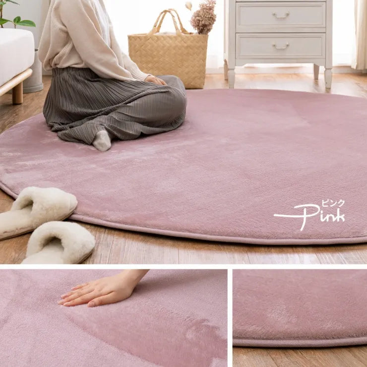 洗える低反発ラグ メレンゲタッチ 幅185cm 奥行き185cm