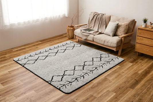 先染めふっくらラグ 幅185cm 奥行き185cm