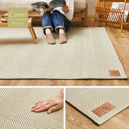 ヘリンボンラグ ボーナ 幅230cm 奥行き230cm