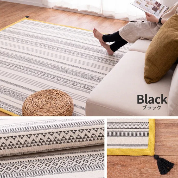 インド綿ラグ テラ 幅90cm 奥行き185cm
