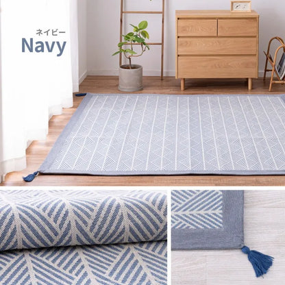 インド綿ラグ クラック 幅185cm 奥行き185cm