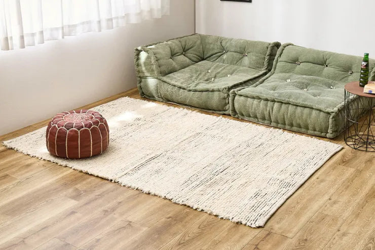 インド綿ラグマット チンディ 幅120cm 奥行き180cm