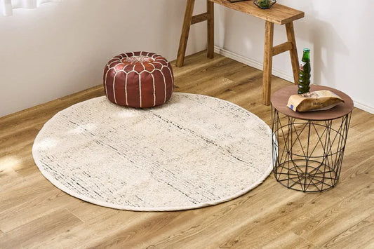 インド綿ラグマット チンディ 120cm 円形