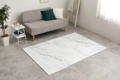 転写プリントラグ 大理石柄 幅130cm 奥行き190cm