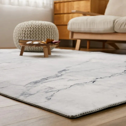 転写プリントラグ 大理石柄 幅190cm 奥行き240cm