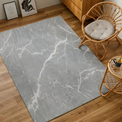 転写プリントラグ 大理石柄 幅190cm 奥行き240cm