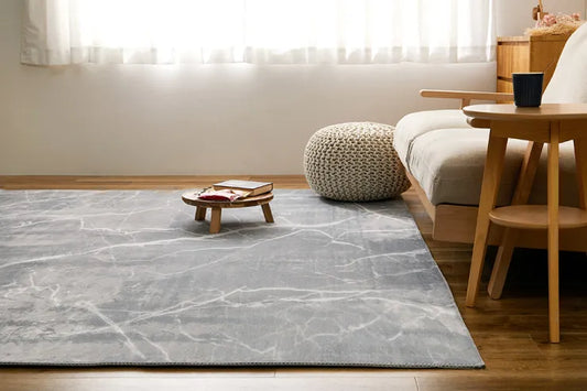 転写プリントラグ 大理石柄 幅190cm 奥行き240cm