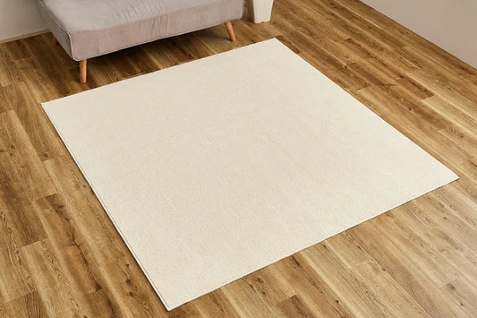 オーガニックコットンラグ 幅185cm 奥行き185cm