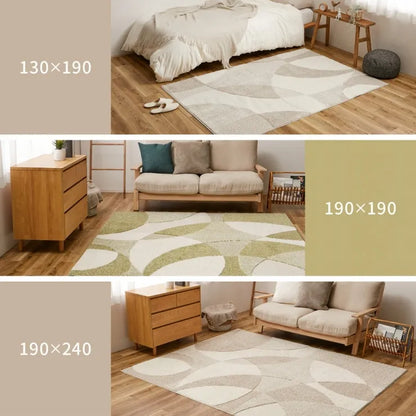 国産高機能ラグ ジャスト 幅130cm 奥行き190cm