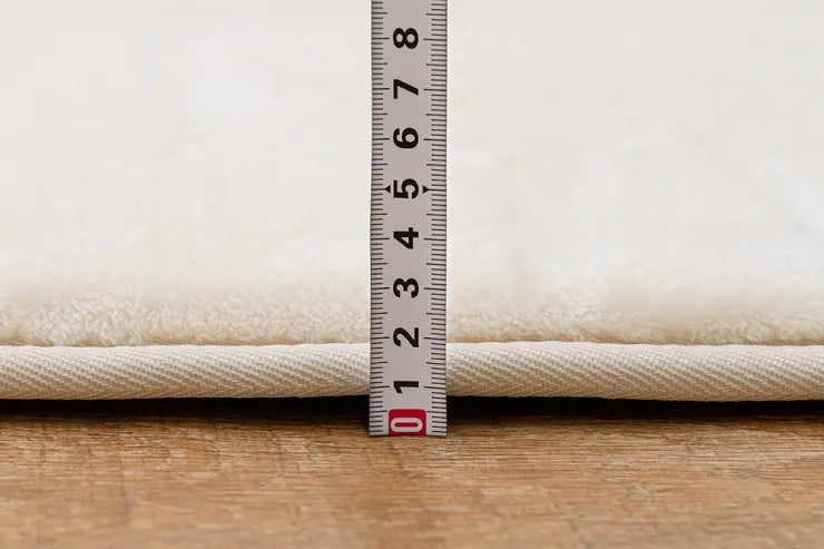 洗える低反発ラグ メレンゲタッチ 幅185cm 奥行き185cm