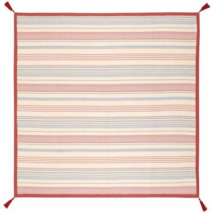 インド綿ラグ テラ 幅185cm 奥行き185cm