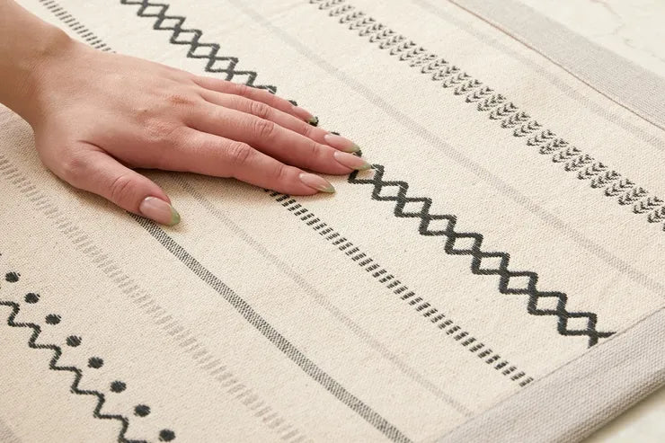 インド綿ラグ ティック 幅185cm 奥行き185cm