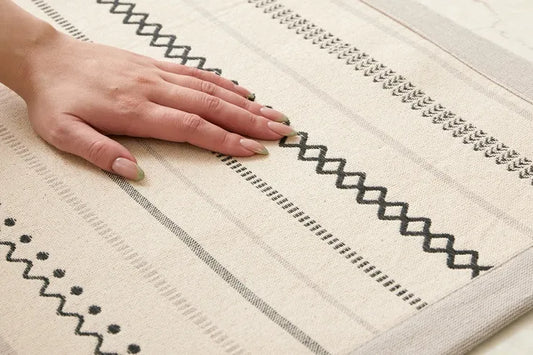 インド綿ラグ ティック 幅185cm 奥行き185cm