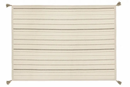 インド綿ラグ ティック 幅185cm 奥行き240cm