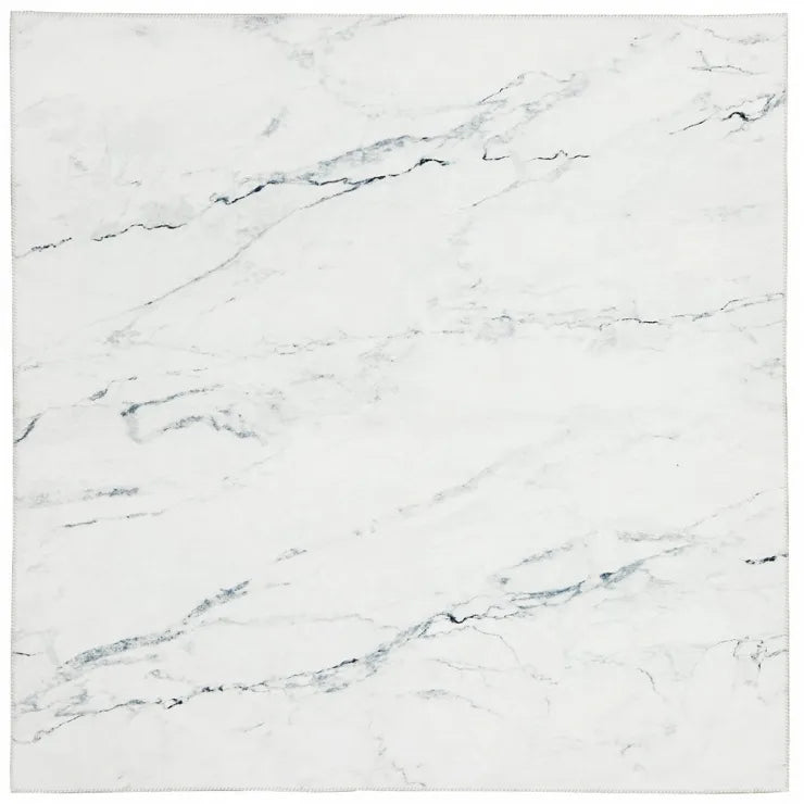 転写プリントラグ 大理石柄 幅190cm 奥行き190cm