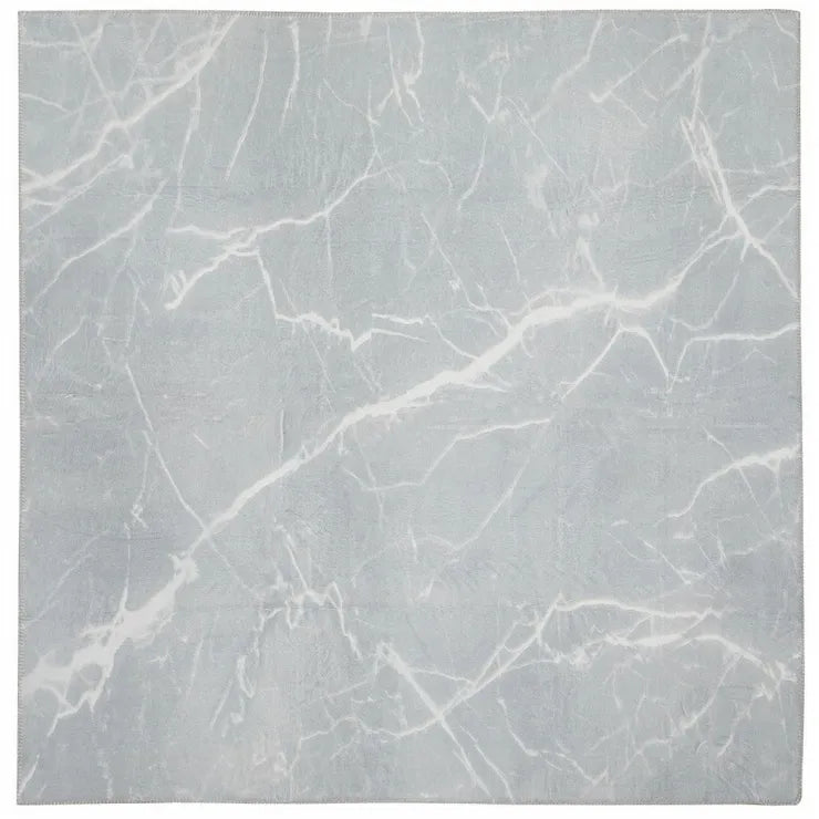 転写プリントラグ 大理石柄 幅190cm 奥行き190cm