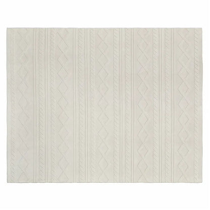 ジャガードフランネルラグ エクリュ 幅190cm 奥行き240cm